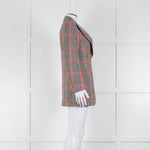 Gucci Cream Black Red Check Blazer Jacket