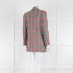 Gucci Cream Black Red Check Blazer Jacket