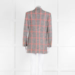 Gucci Cream Black Red Check Blazer Jacket