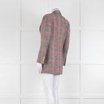 Gucci Cream Black Red Check Blazer Jacket