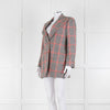 Gucci Cream Black Red Check Blazer Jacket