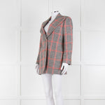 Gucci Cream Black Red Check Blazer Jacket