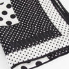 Valentino 100% Silk Black And White Polka Dot Square Scarf