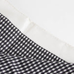 S Max Mara Black And White Houndstooth Square Silk Scarf