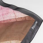 Pollini Pink Pattern Long Chiffon Scarf