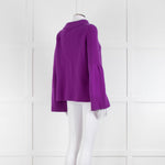 Dorothee Schumacher Purple Cashmere Ribbed Sweater