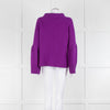 Dorothee Schumacher Purple Cashmere Ribbed Sweater