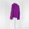 Dorothee Schumacher Purple Cashmere Ribbed Sweater