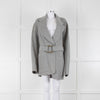 Acne Studios Grey Wool Double Faced Belted Jacket