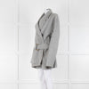 Acne Studios Grey Wool Double Faced Belted Jacket