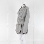 Acne Studios Grey Wool Double Faced Belted Jacket