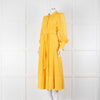 ME + EM Yellow Lace Belted Maxi Dress