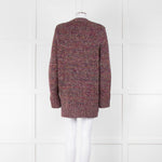 Chloe Purple Multi Cashmere Mix Cardigan