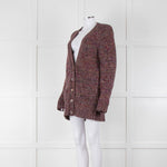 Chloe Purple Multi Cashmere Mix Cardigan