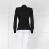 Balmain Black Fitted Jacket With Gold Buttons