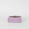 Launer London Lilac Iris Patent Leather Mini Bag