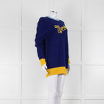 Marni Blue With Yellow Logo Jumper