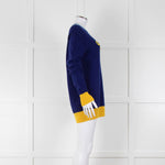 Marni Blue With Yellow Logo Jumper