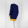 Marni Blue With Yellow Logo Jumper