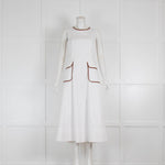 Staud Bait White/Whiskey Dress