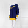 Marni Blue With Yellow Logo Jumper