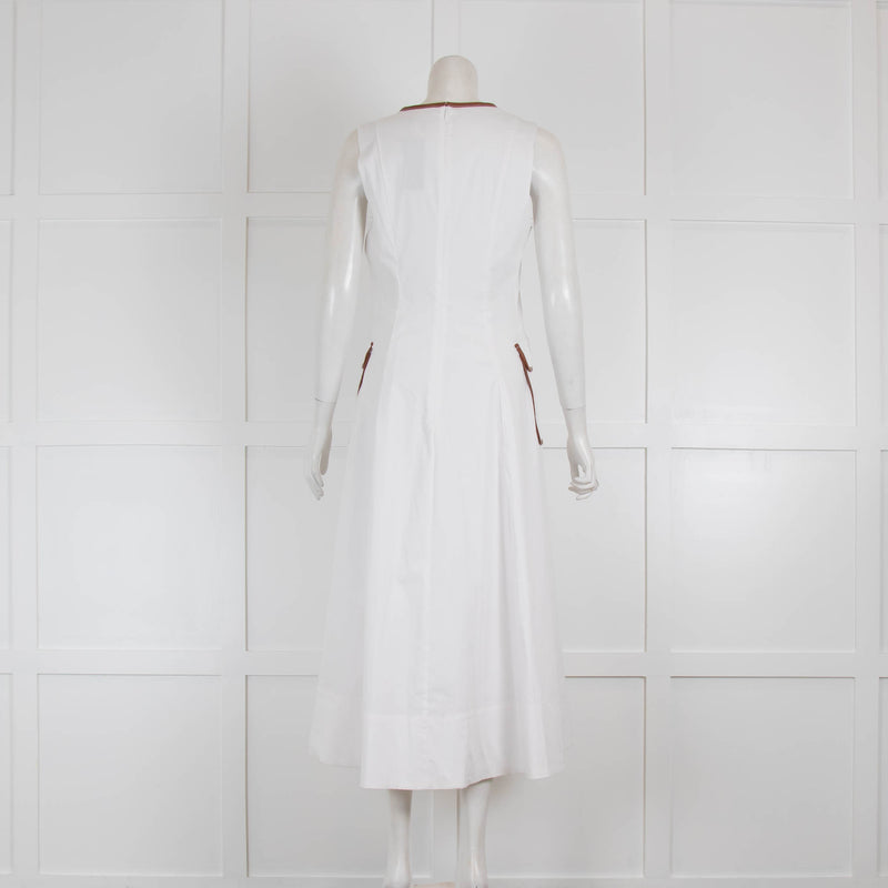 Staud Bait White/Whiskey Dress