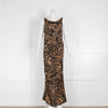 Raey Leopard Print Tie Shoulder Dress