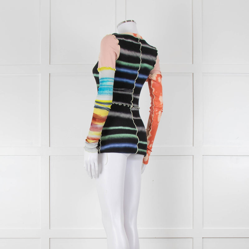 Diesel Multi Colour Tessor Maglietta Long Sleeve Top