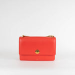 Celine Red Lambskin Coin Flap Bag