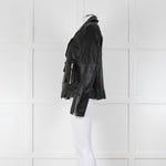 All Saints Black Sora Biker Jacket