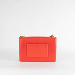 Celine Red Lambskin Coin Flap Bag