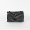 Chanel Reissue 2.55 So Black Chevron Flap Bag in Lambskin