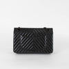 Chanel Reissue 2.55 So Black Chevron Flap Bag in Lambskin