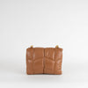 Mulberry Tabacco Brown Quilted Little Softie Pillow Bag