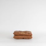 Mulberry Tabacco Brown Quilted Little Softie Pillow Bag