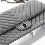 Chanel Reissue 2.55 So Black Chevron Flap Bag in Lambskin