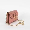 JW Anderson Dusty Pink Leather Pierce Crossbody Bag