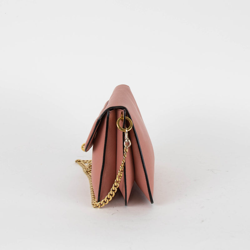 JW Anderson Dusty Pink Leather Pierce Crossbody Bag