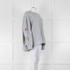 Never Fully Dressed Grey Graphic Oversized Sweatshirt