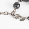 Chanel Black Bead Long CC Necklace