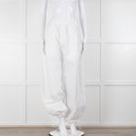 Wardrobe NYC White Parachute Pants with Adjustable Cuffs