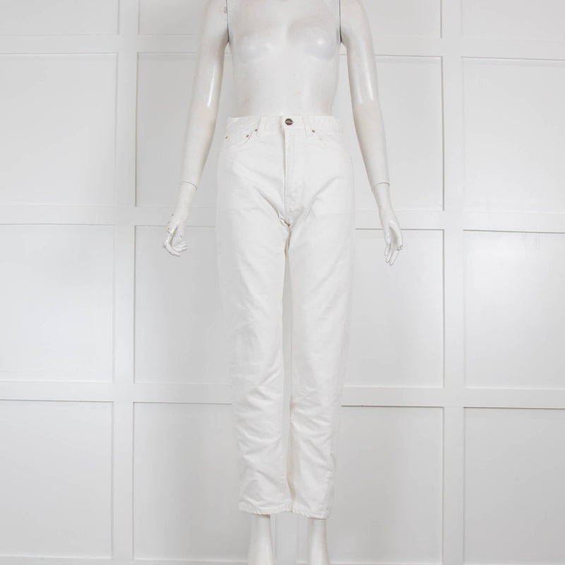 Toteme White Straight Leg Jeans