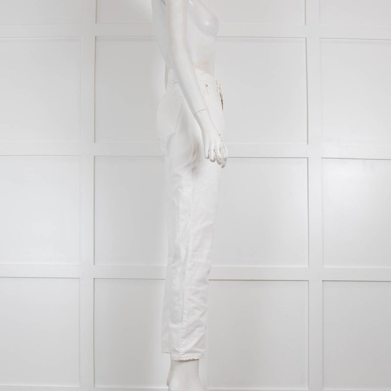 Toteme White Straight Leg Jeans