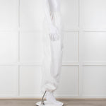 Wardrobe NYC White Parachute Pants with Adjustable Cuffs