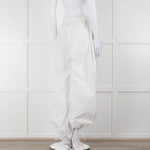 Wardrobe NYC White Parachute Pants with Adjustable Cuffs