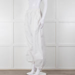 Wardrobe NYC White Parachute Pants with Adjustable Cuffs