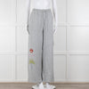 Never Fully Dressed Grey Wide Leg Graphic Joggers