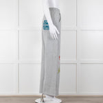 Never Fully Dressed Grey Wide Leg Graphic Joggers