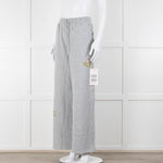 Never Fully Dressed Grey Wide Leg Graphic Joggers