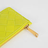 Bottega Veneta Lime Green Intrecciato Coin Pouch and Cardholder